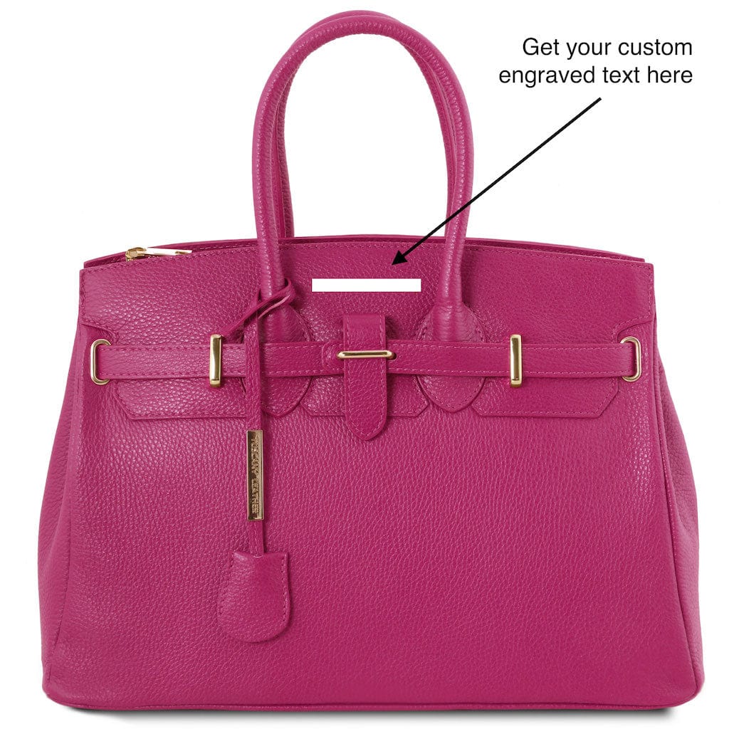 TL Bag - Leather handbag with golden hardware | TL141529 - Image 4