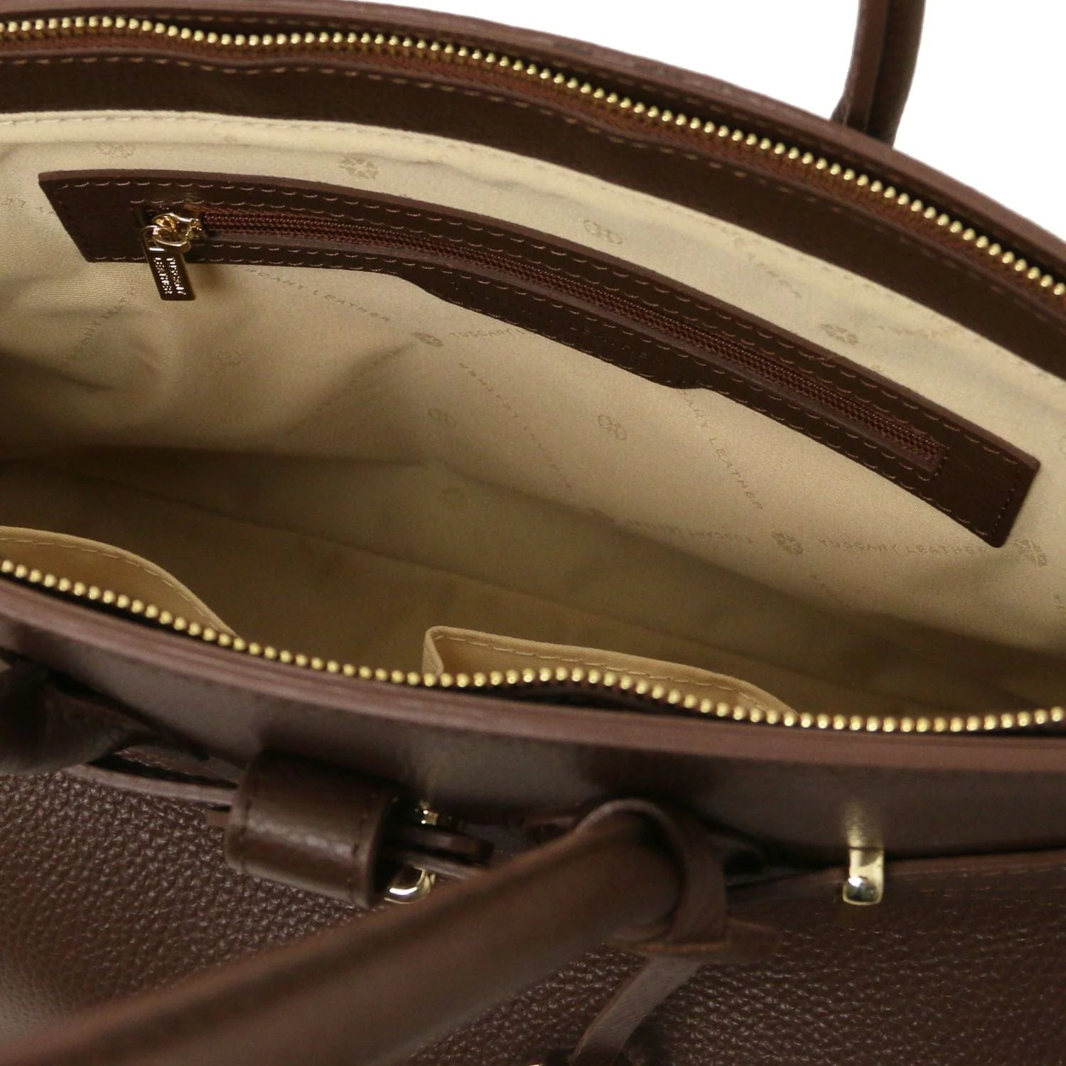 TL Bag - Leather handbag with golden hardware | TL141529 - Image 49