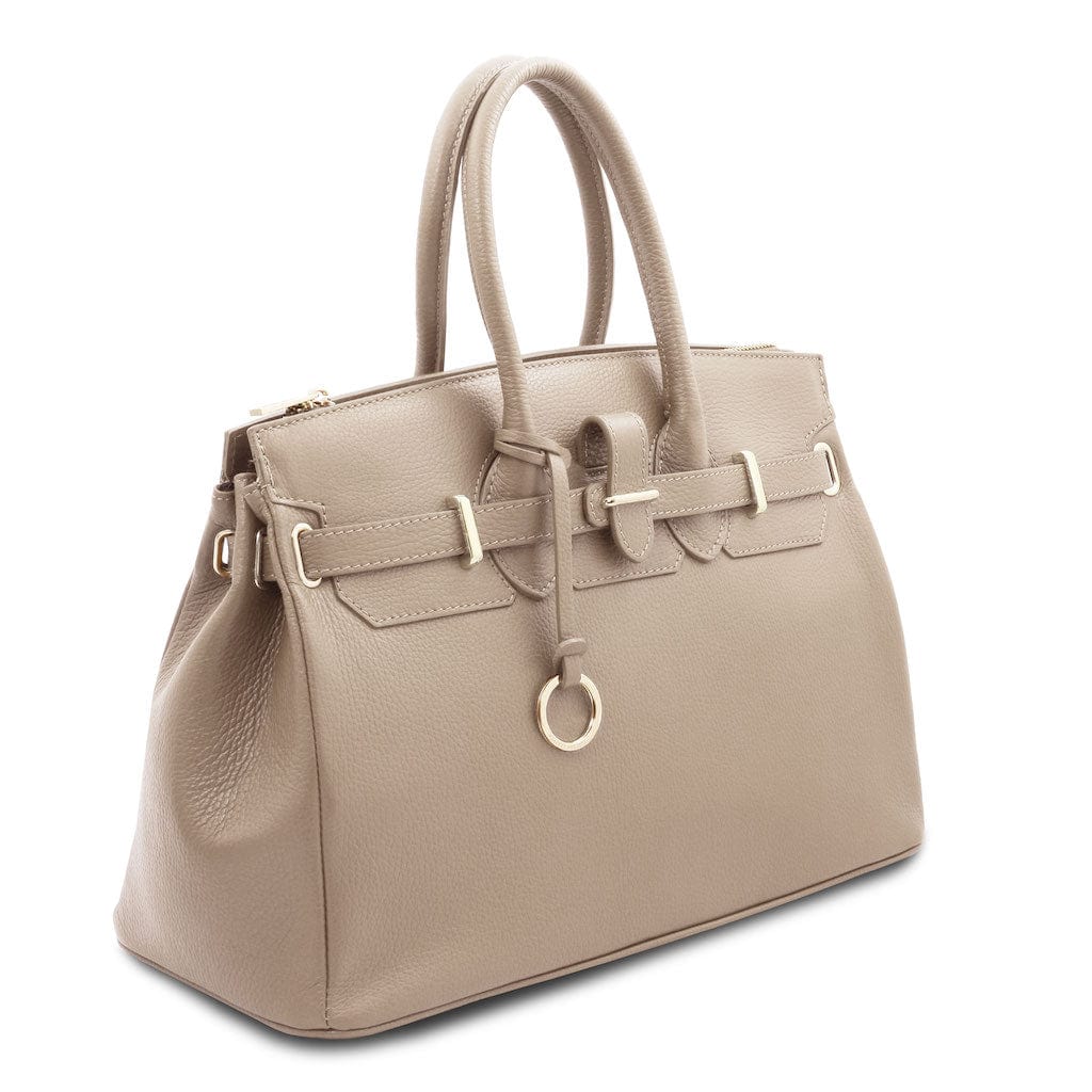 TL Bag - Leather handbag with golden hardware | TL141529 - Image 59