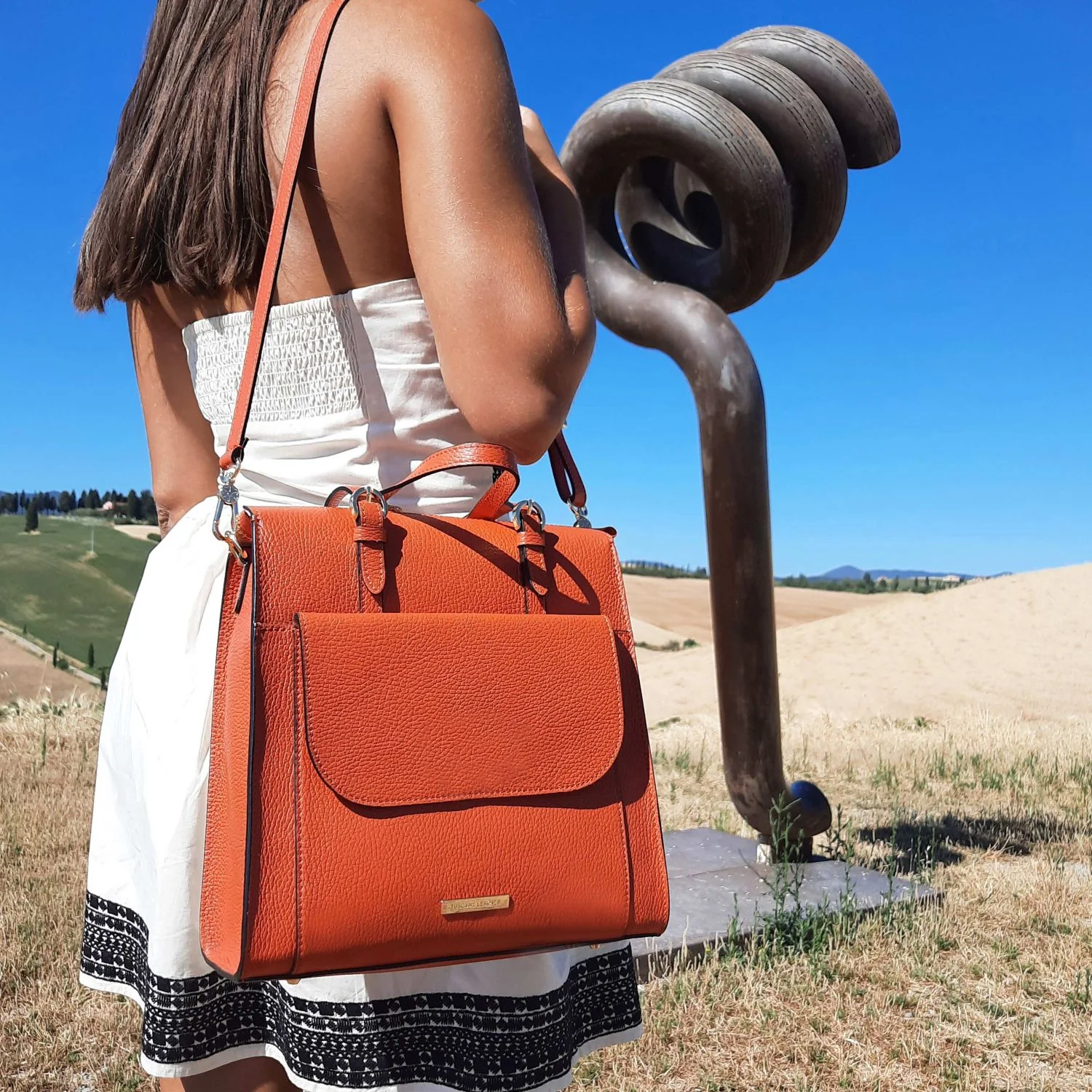 TL Bag - Italian Leather Convertible Backpack | TL142211 - Image 6