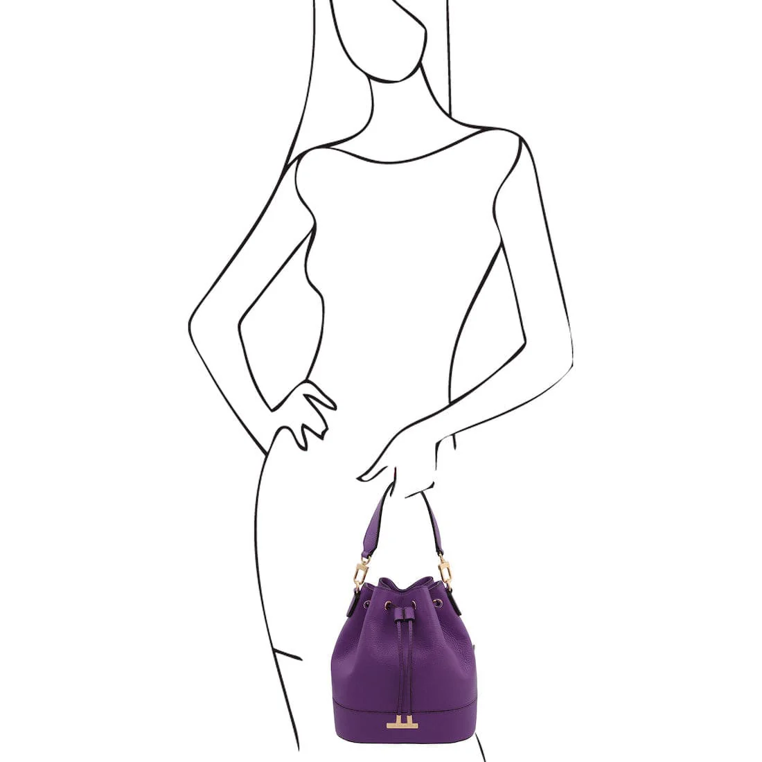 TL Bag - Leather bucket bag | TL142146 - Image 37