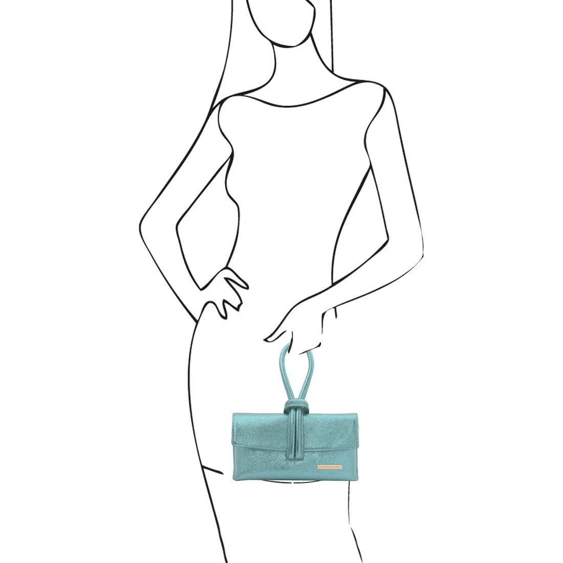 TL Bag - Metallic leather clutch | TL141993 - Image 20