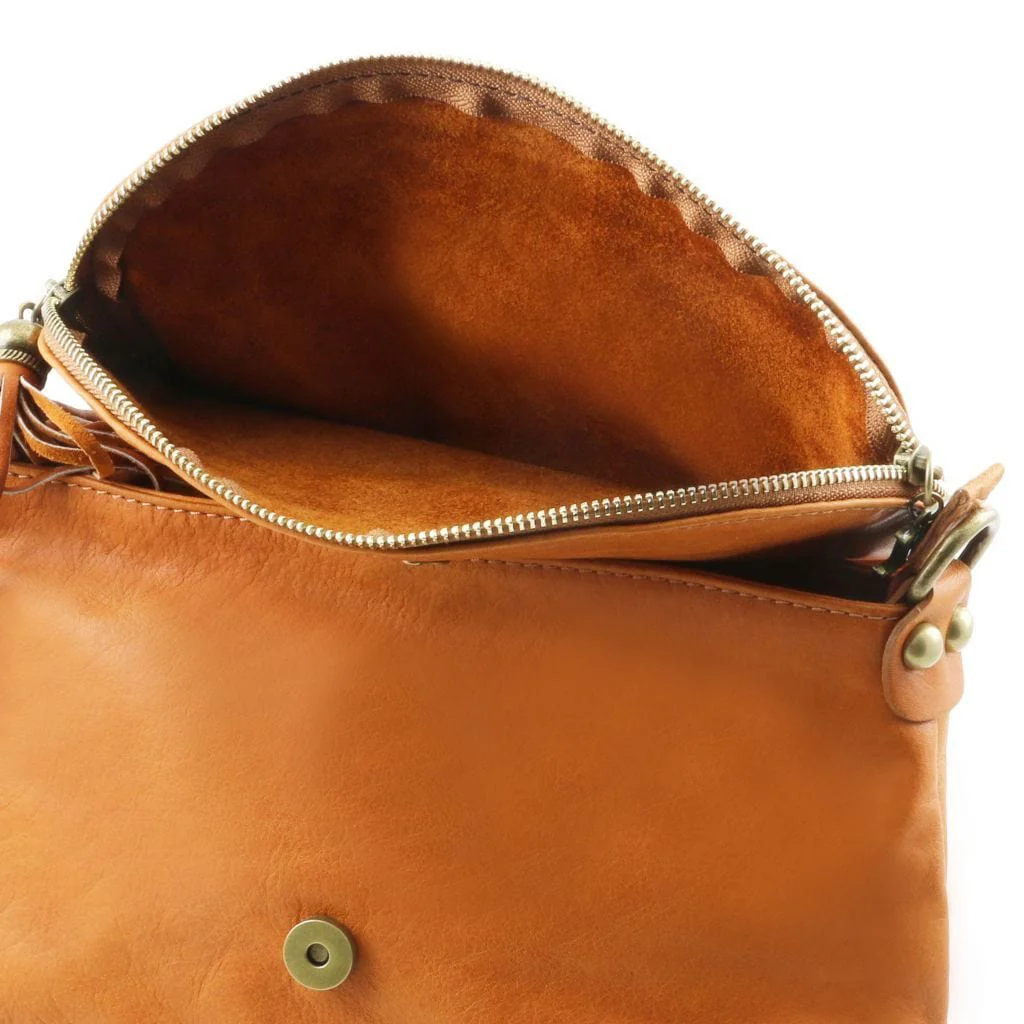 TL Bag - Soft leather shoulder bag with tassel detail | TL141223 - Image 4