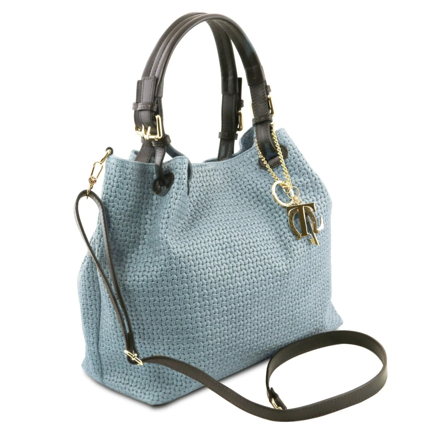 TL KeyLuck - Woven printed leather shopping bag | TL141573 - Image 23