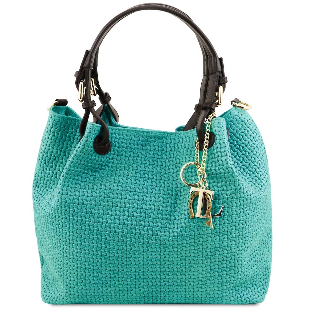 TL KeyLuck - Woven printed leather shopping bag | TL141573 - Image 51