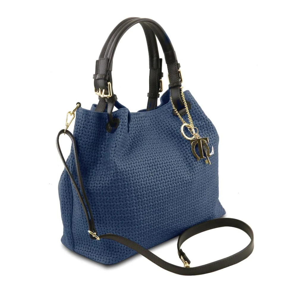 TL KeyLuck - Woven printed leather shopping bag | TL141573 - Image 64