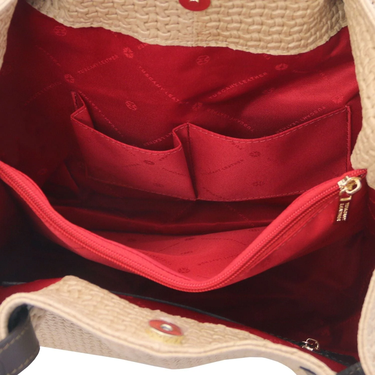 TL KeyLuck - Woven printed leather shopping bag | TL141573 - Image 8