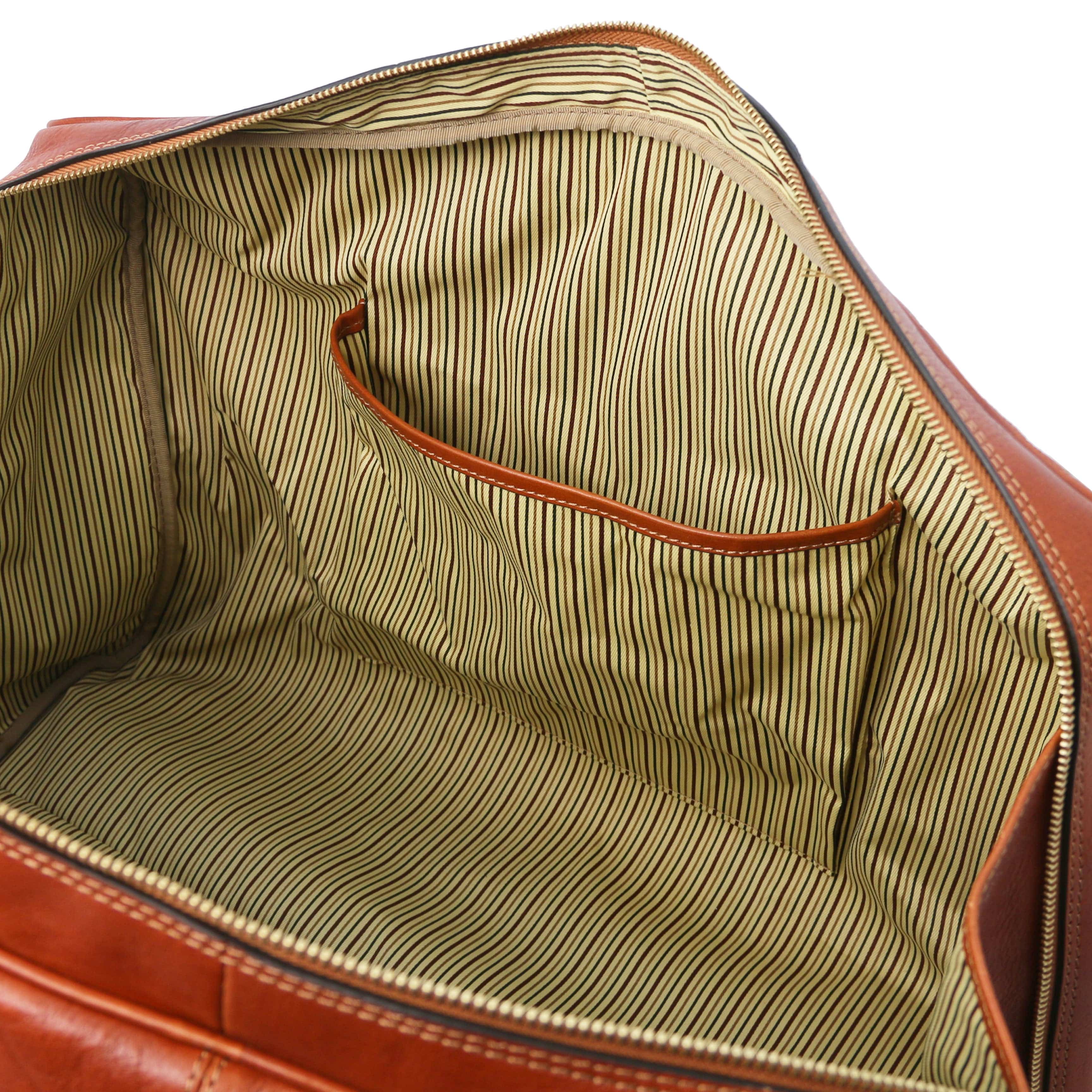 TL Voyager - Leather travel bag with front pocket | TL142140 - Image 10