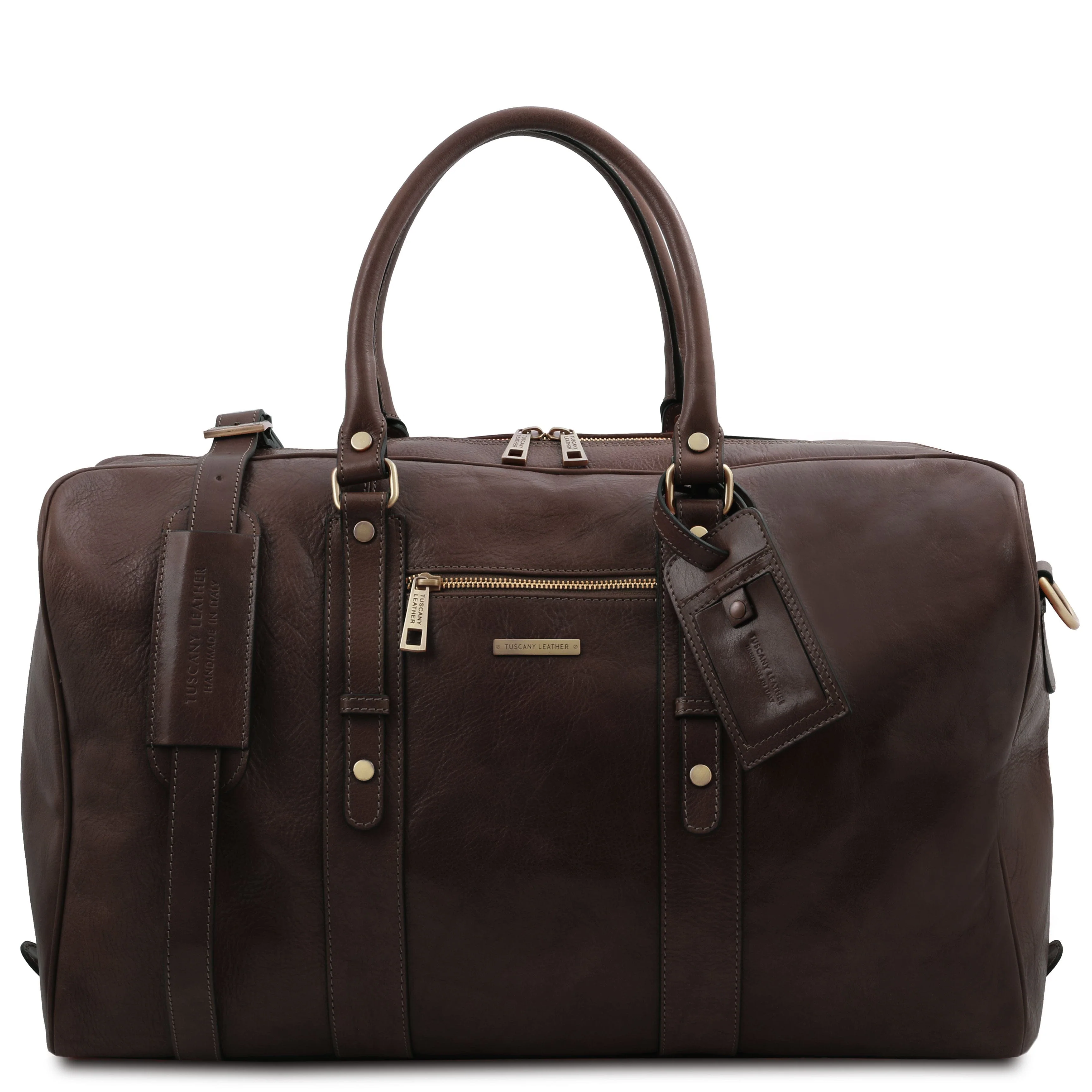 TL Voyager - Leather travel bag with front pocket | TL142140 - Image 17