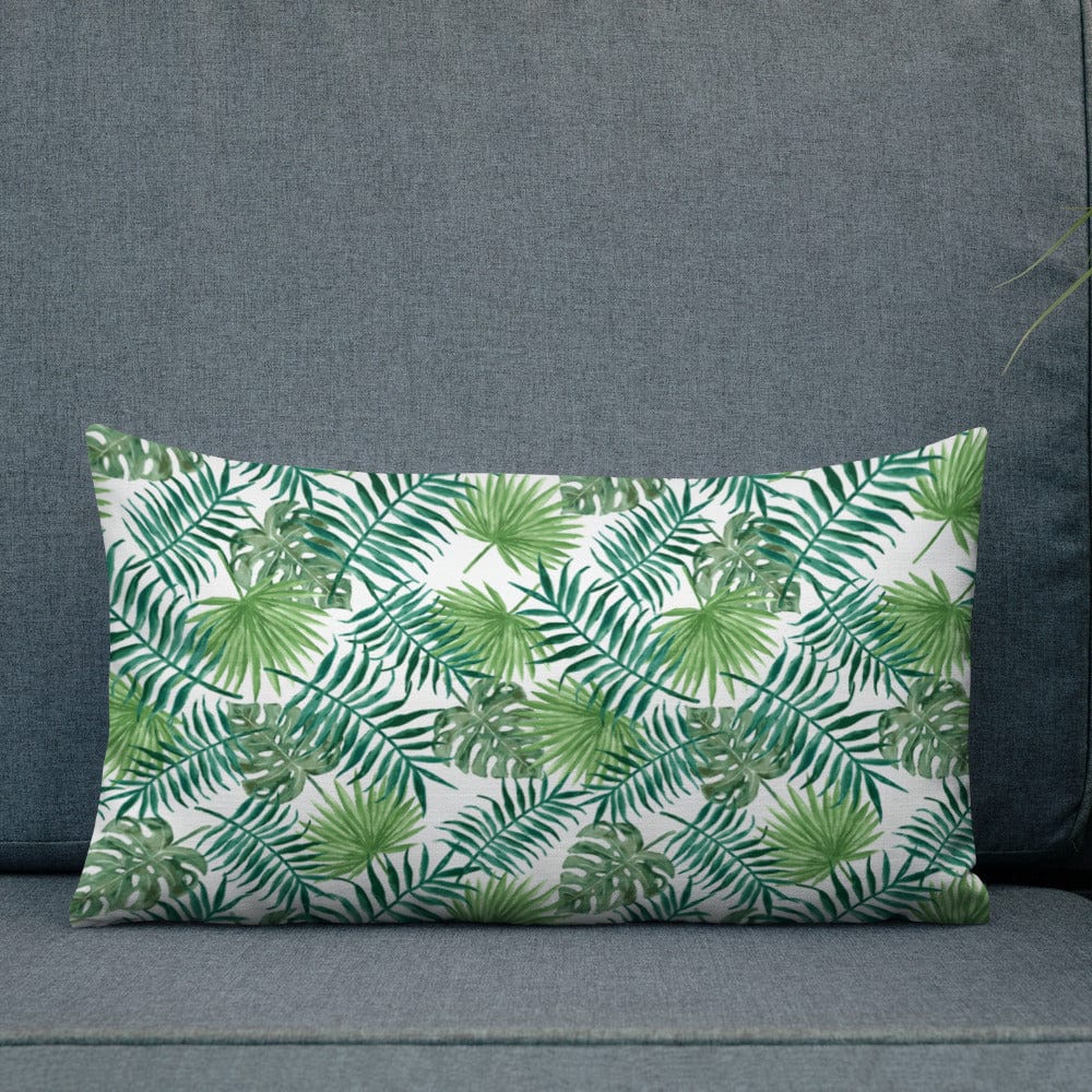 Tropical Leaves Premium Throw Pillow - Image 24
