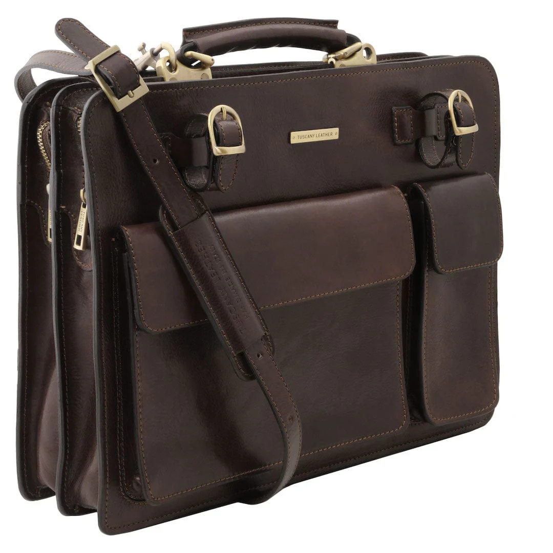 Venezia - 2 compartment leather briefcase | TL141268 - Image 23