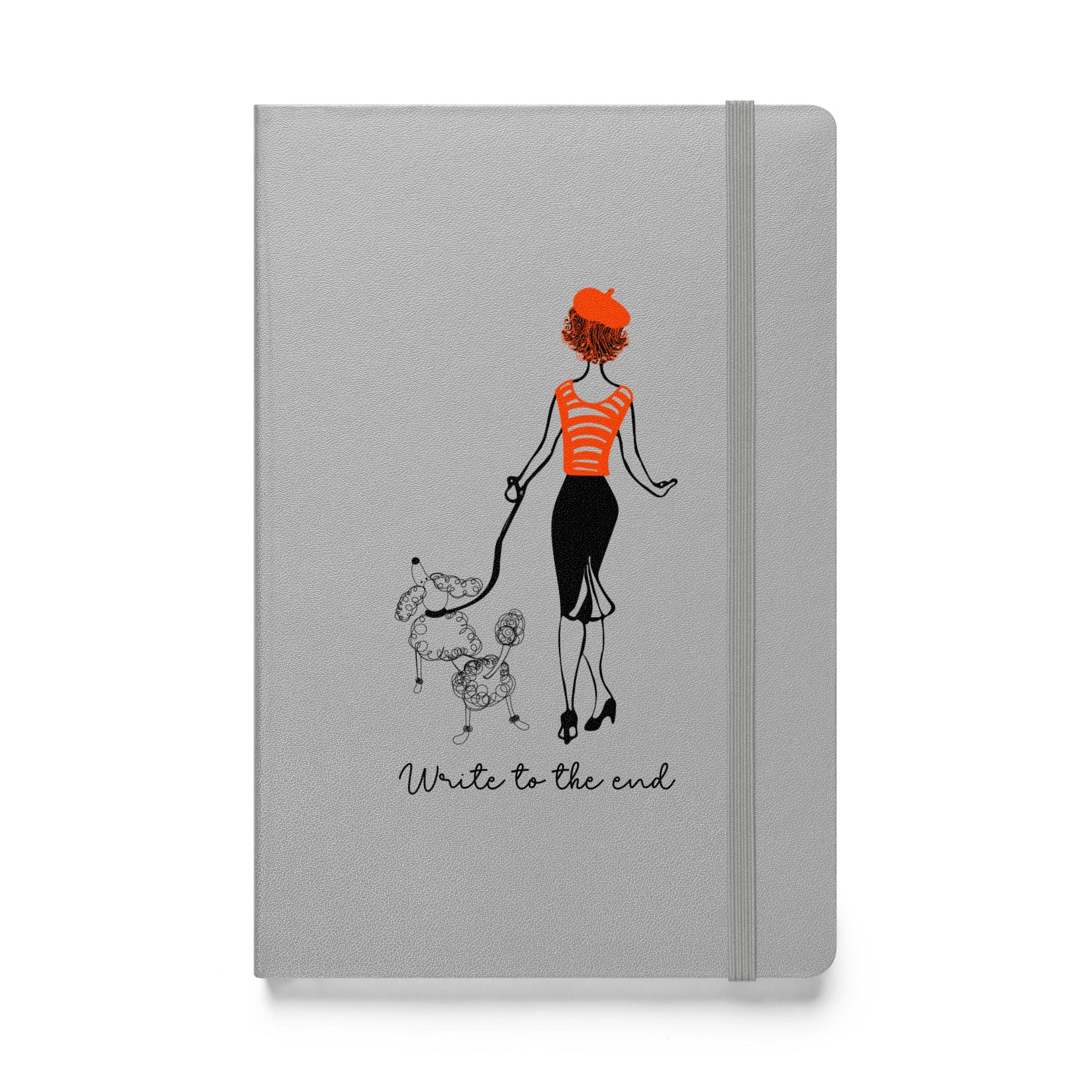 Write to the End Woman and French Poodle Hardcover Bound Journal - Image 11